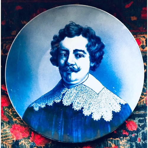 119 - FINE CERAMIC PLAQUE BY VILLEROY & BOCH DEPICTING A CLERICAL GENT, APPROXIMATELY 48cm