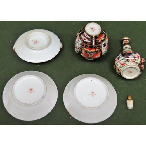 2 - Five pieces of early Royal Crown Derby ceramics