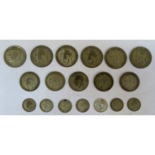 270 - Parcel of silver coinage Inc. Half Crowns, Florins, and sixpences. Total weight Approx. 156.5g