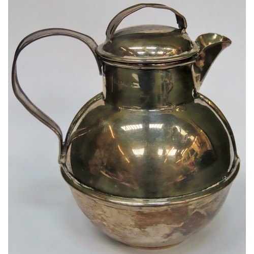 273 - Small hallmarked silver jug with cover. 86.8G