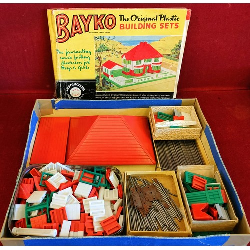 254 - BOXED BAYKO BUILDING SET, PLUS QUANTITY OF GALT BUILDING BLOCKS