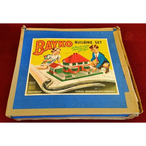 254 - BOXED BAYKO BUILDING SET, PLUS QUANTITY OF GALT BUILDING BLOCKS