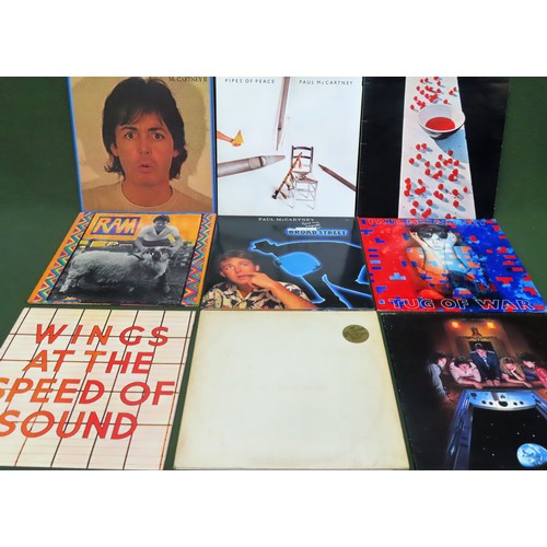 262 - Parcel of various Paul McCartney Vinyls and singles, Wings Vinyls, plus The Beatle White Album (Germ... 