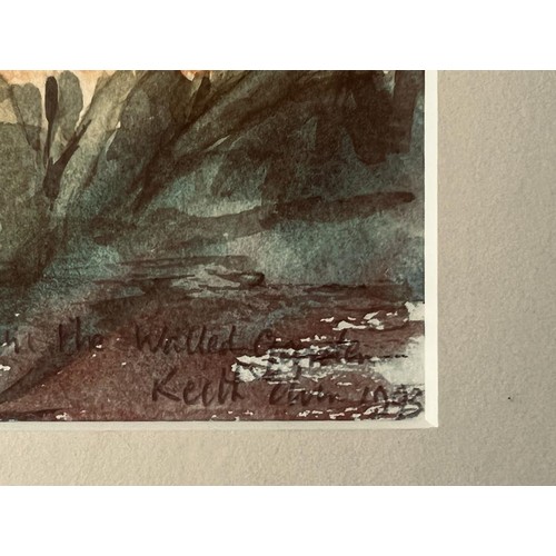 195 - KEITH (?), WATERCOLOUR- 'WITHIN THE WALLED GARDEN', SIGNED AND DATED 1993, APPROXIMATELY 34 x 23cm