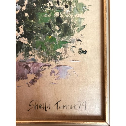 134 - SHEILA TURNER, OIL ON BOARD, SIGNED LOWER RIGHT AND DATED '79, APPROX 30 x 24cm