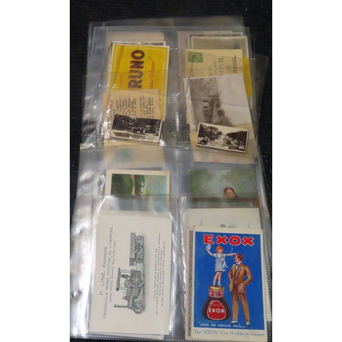 20 - Interesting collection Inc. Copes booklets, Buffalo Bill silk, various slides to include negatives f... 