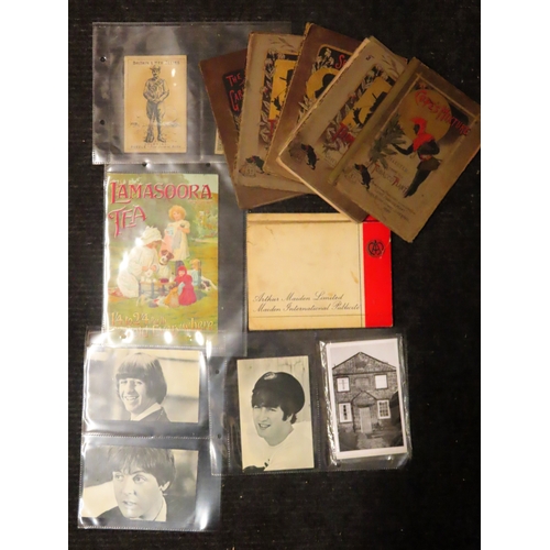 20 - Interesting collection Inc. Copes booklets, Buffalo Bill silk, various slides to include negatives f... 