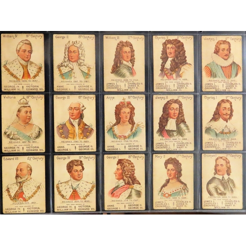 23 - Set of 39 Mazawattee Kings & Queens trade cards