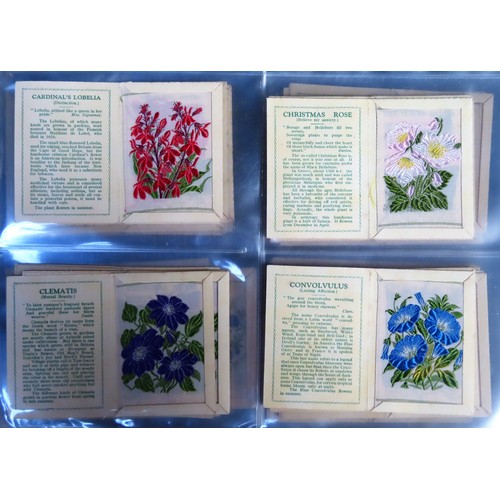 38 - Approx. 50+ Wix silk Floral cards with printed back folders