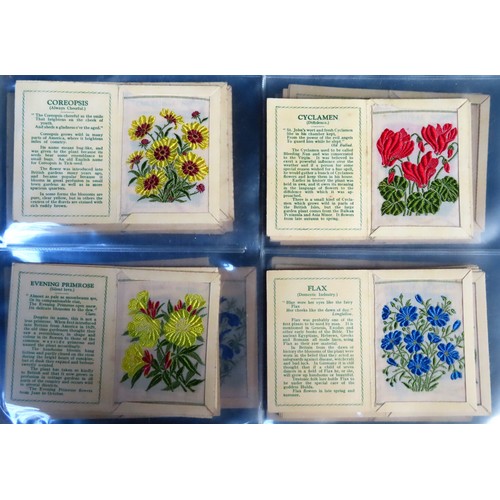 38 - Approx. 50+ Wix silk Floral cards with printed back folders