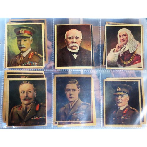 39 - Album of Approx. 400+ silk cards Inc. Football, Flags, Regimental Coats of Arms, Portraits, etc