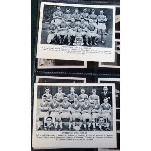 44 - Selection of various football related trade cards including International Stars, Football Teams 1958... 