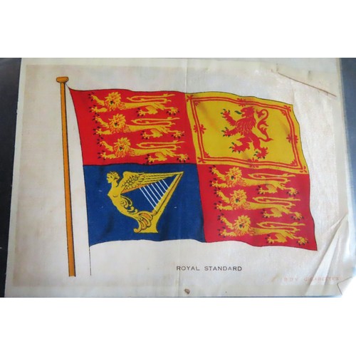 54 - Album of silks including Flags etc