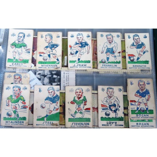 55 - Quantity of various football cards including S and B Torry Gilicks internationals