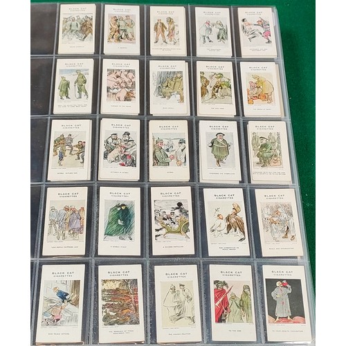 64 - Set of Carreras Famous Soldiers cards, plus set of Carreras War Cartoons cards