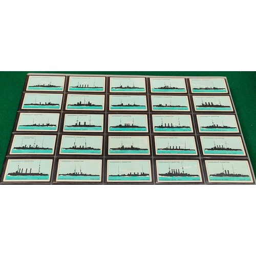 66 - Set of Churchmans Silhouettes of Warships cards