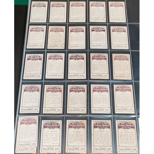 70 - Set of Gallaher British Naval series cards