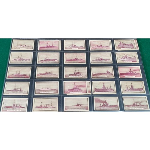 70 - Set of Gallaher British Naval series cards