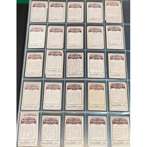 70 - Set of Gallaher British Naval series cards