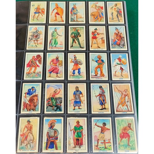 77 - Set of United Services Ancient Warriors cards, plus set of Wills Allied Army Leaders