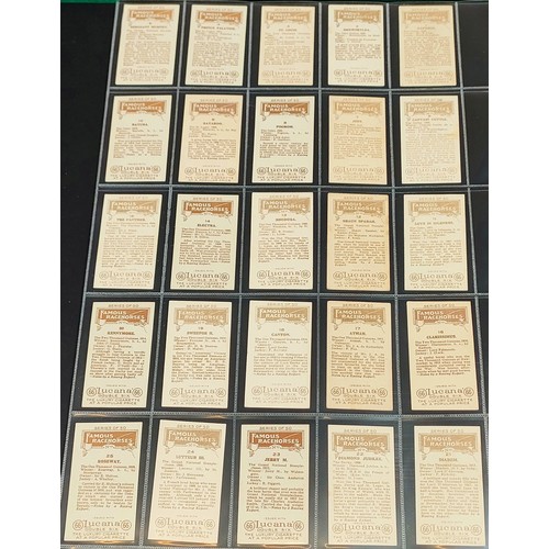 87 - Set of Sandories Famous Racehorses cards