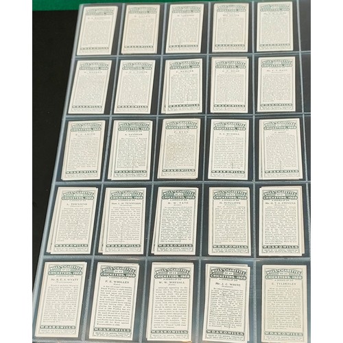 89 - Three sets of Wills cards including Billiards, Cricketers 1928 and Cricketers 2nd series