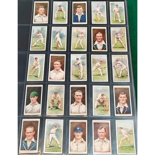 89 - Three sets of Wills cards including Billiards, Cricketers 1928 and Cricketers 2nd series