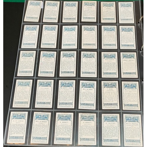 91 - Set of Wills Cricketers small cards