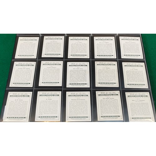 94 - Set of Wills Lawn Tennis large cards