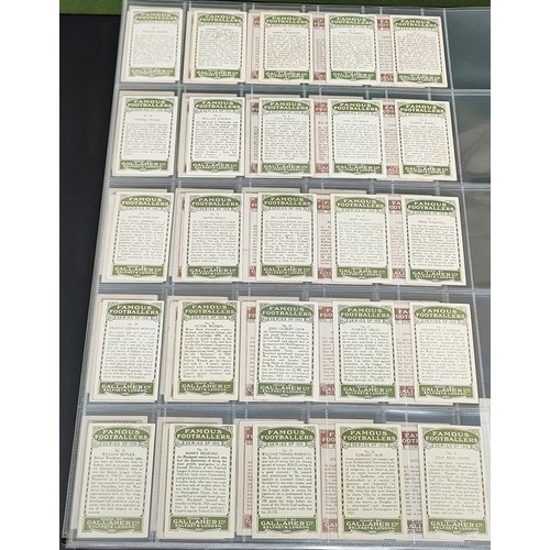 106 - Two sets of Gallahers Footballers cards including variety cards, on Brown and Green backs