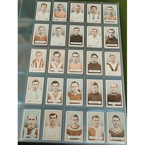 106 - Two sets of Gallahers Footballers cards including variety cards, on Brown and Green backs