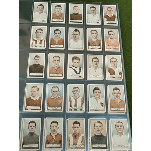 106 - Two sets of Gallahers Footballers cards including variety cards, on Brown and Green backs