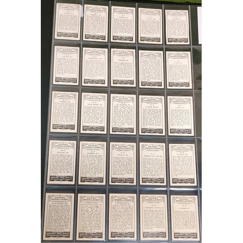 127 - Five sets of sporting cards including Boxing, Football, Derby winners and Jockeys, various companies