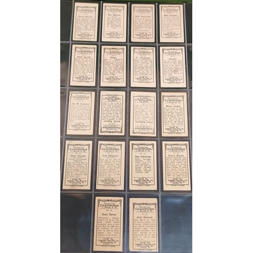 127 - Five sets of sporting cards including Boxing, Football, Derby winners and Jockeys, various companies