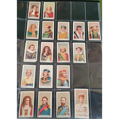 147 - Part set of Wills Cigarette cards depicting Kings and Queens, including some duplicates