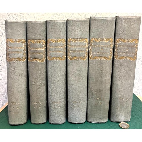 22 - GAZETTEER PARLIAMENTARY 1840-43 ENGLAND AND WALES, FOUR VOLUMES, PUBLISHED FULLARTON 1843, BINDING T... 