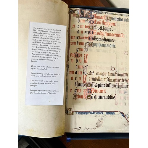 16 - THE LUTTRELL PSALTER INCLUDING COMMENTARY, LIMITED EDITION No769/1100, BOUND IN GOAT SKIN