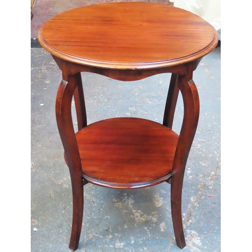 93 - Early 20th century Mahogany circular parlour table. App. 69cm H x 51.5cm Diameter