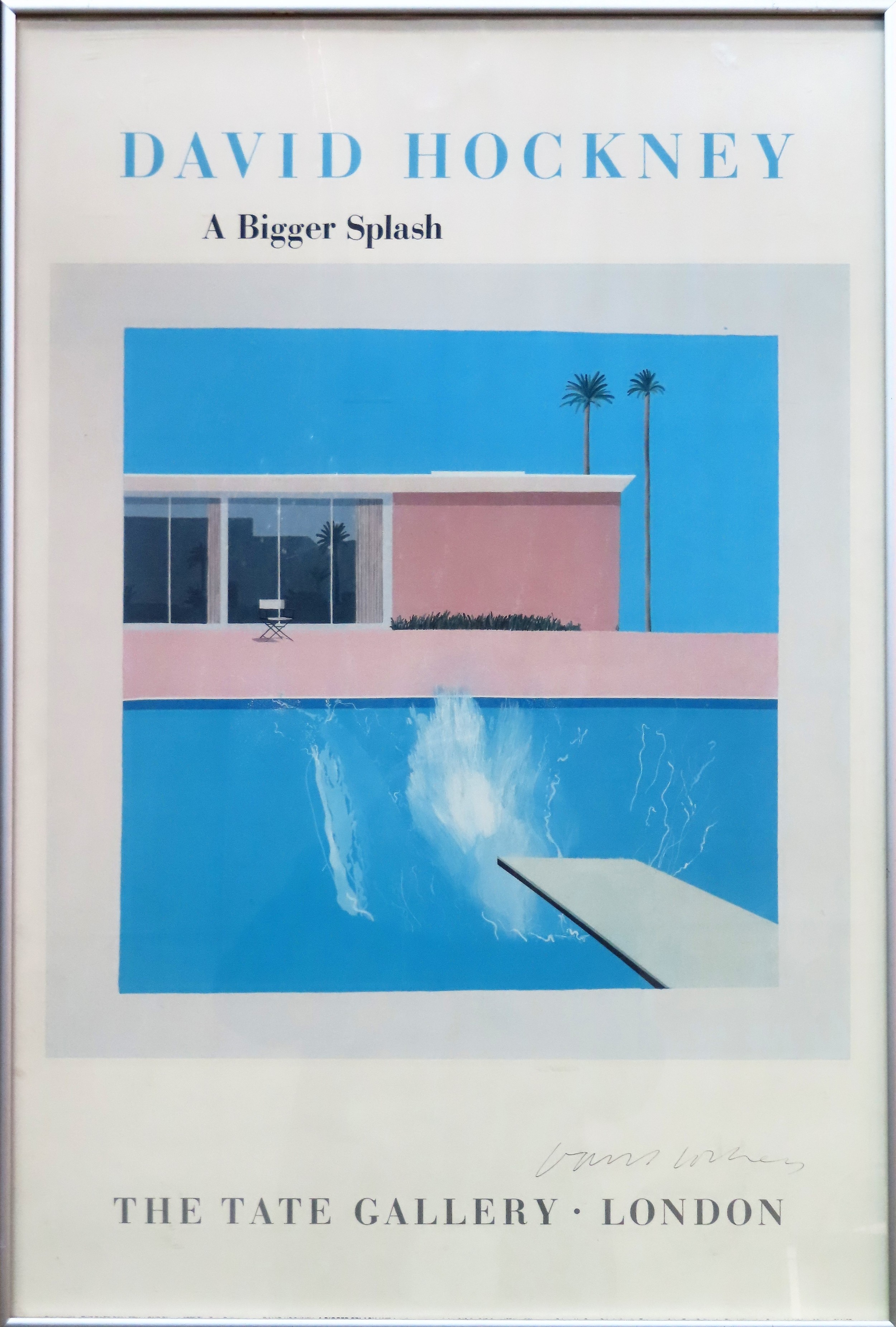 David Hockney - Framed and pencil signed 1985 'A Bigger Splash ...