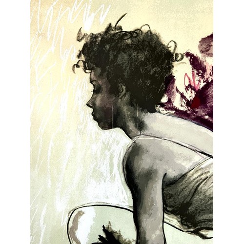 9 - DONALD HAMILTON FRAZER, SCREENPRINT- 'DANCER AT REHEARSAL', SIGNED LOWER RIGHT, FRAMED AND GLAZED, 3... 