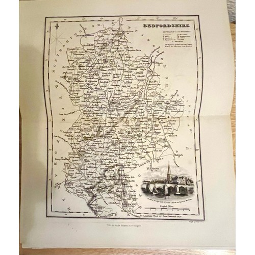 16 - GAZETTEER PARLIAMENTARY 1840-43 ENGLAND AND WALES, FOUR VOLUMES, PUBLISHED FULLARTON 1843, BINDING T... 