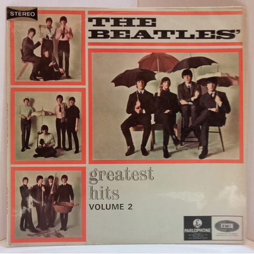 29 - The Beatles Greatest Hits Vol 1 & 2 Australian issue Stereo black and silver Parlophone albums