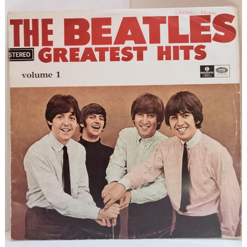 29 - The Beatles Greatest Hits Vol 1 & 2 Australian issue Stereo black and silver Parlophone albums