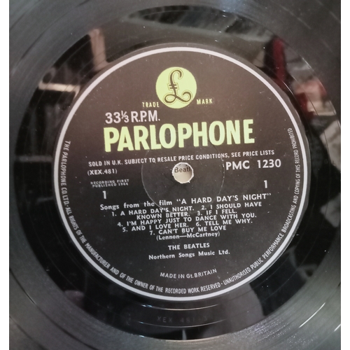 31 - The Beatles A Hard Day’s Night PMC 1230 Mono Black & Yellow Parlophone Label, with “The Parlophone C... 