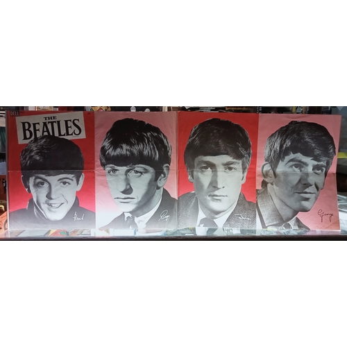 33 - The Beatles Dell folded poster Measures 52.5cm x 18.75cm USA 1964