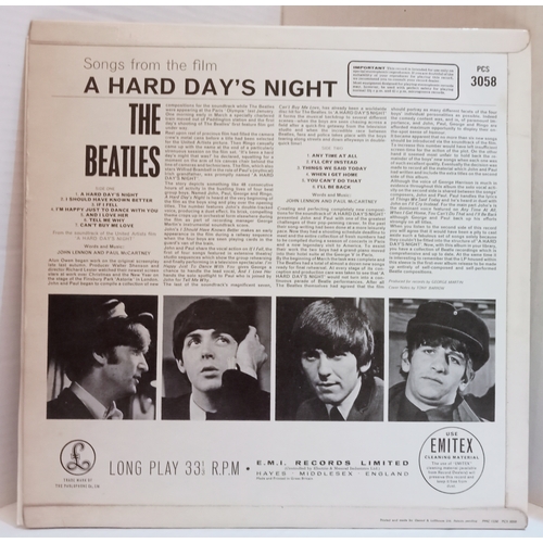 36 - The Beatles A Hard Day's Night PCS 3058 Stereo Black & Yellow Parlophone Label. First pressing excel... 