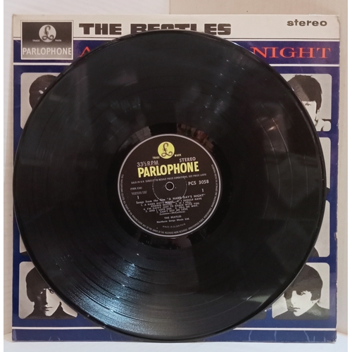 36 - The Beatles A Hard Day's Night PCS 3058 Stereo Black & Yellow Parlophone Label. First pressing excel... 