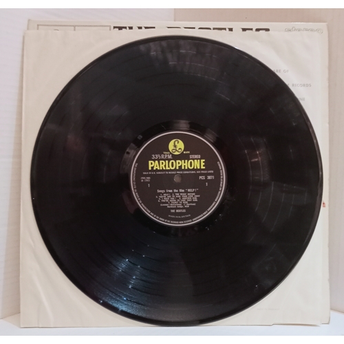 37 - The Beatles HELP! PCS 3071 Stereo Black & Yellow Parlophone Label. First pressing excellent conditio... 