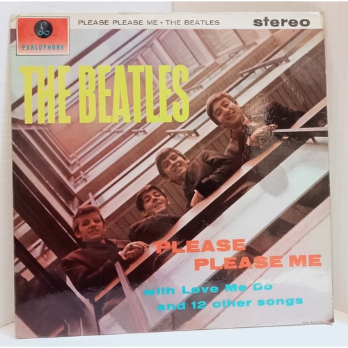 39 - The Beatles Please Please Me PCS 3042 Stereo Black & Yellow Parlophone Label. With Ernest J. Day Co ... 