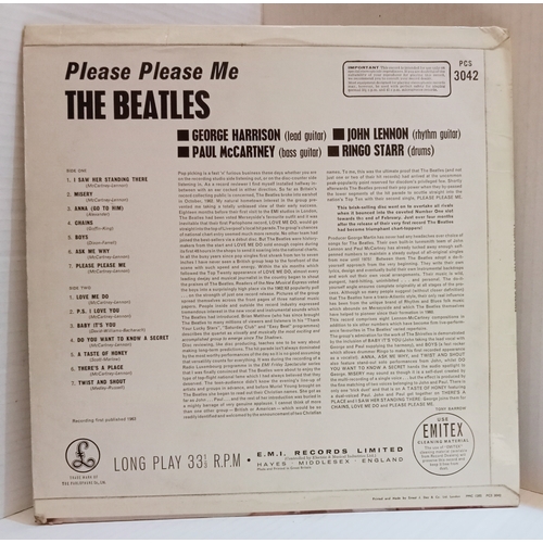 39 - The Beatles Please Please Me PCS 3042 Stereo Black & Yellow Parlophone Label. With Ernest J. Day Co ... 